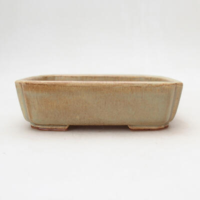 Ceramic bonsai bowl 15.5 x 12 x 4.5 cm, color brown - 1