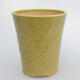 Ceramic bonsai bowl 10 x 10 x 11.5 cm, color green - 1/3