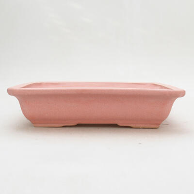Ceramic bonsai bowl 18.5 x 13.5 x 4.5 cm, color pink - 1