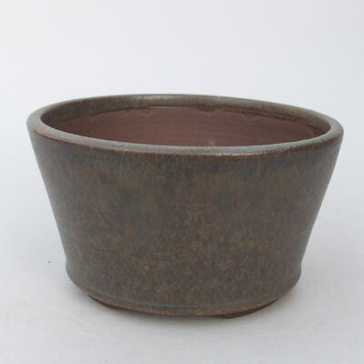Ceramic bonsai bowl 10 x 10 x 5.5 cm, color green - 1