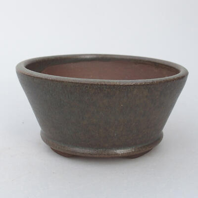 Ceramic bonsai bowl 10 x 10 x 4.5 cm, color green - 1