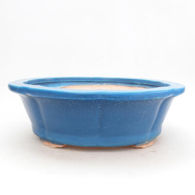 Ceramic bonsai bowl 25.5 x 25.5 x 8.5 cm, color blue - 1