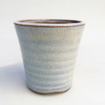 Ceramic bonsai bowl 7.5 x 7.5 x 8 cm, color blue - 1