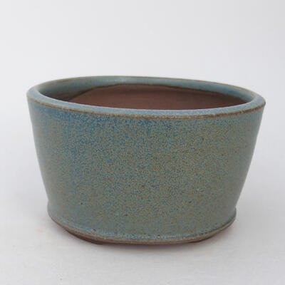 Ceramic bonsai bowl 9.5 x 9.5 x 5.5 cm, color blue - 1