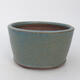 Ceramic bonsai bowl 9.5 x 9.5 x 5.5 cm, color blue - 1/3