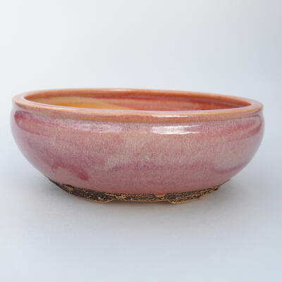 Ceramic bonsai bowl 16.5 x 16.5 x 5.5 cm, color pink - 1