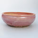 Ceramic bonsai bowl 16.5 x 16.5 x 5.5 cm, color pink - 1/3