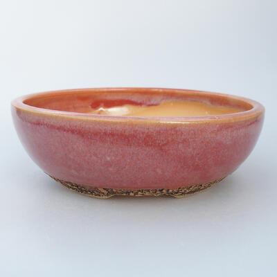 Ceramic bonsai bowl 16.5 x 16.5 x 5 cm, color pink - 1