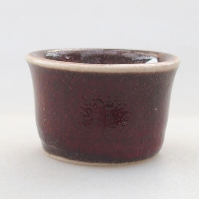 Mini bonsai bowl 3 x 3 x 2 cm, color red - 1