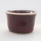 Mini bonsai bowl 3 x 3 x 2 cm, color red - 1/3