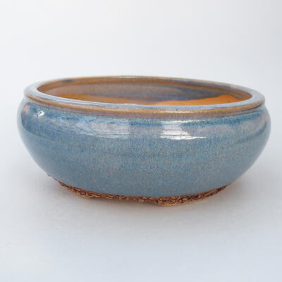 Ceramic bonsai bowl 15.5 x 15.5 x 5.5 cm, color blue - 1