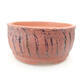 Ceramic bonsai bowl 16 x 16 x 8 cm, color cracked yellow - 1/4