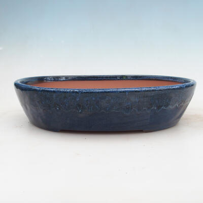Bonsai bowl 34 x 27 x 7.5 cm, color blue - 1