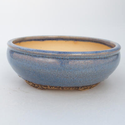 Ceramic bonsai bowl 14.5 x 14.5 x 5 cm, color blue - 1