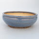 Ceramic bonsai bowl 14.5 x 14.5 x 5 cm, color blue - 1/3