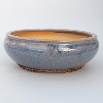 Ceramic bonsai bowl 14.5 x 14.5 x 5 cm, color blue - 1