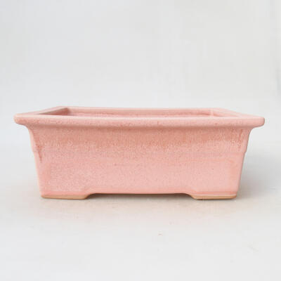 Ceramic bonsai bowl 21 x 15.5 x 7.5 cm, color pink - 1