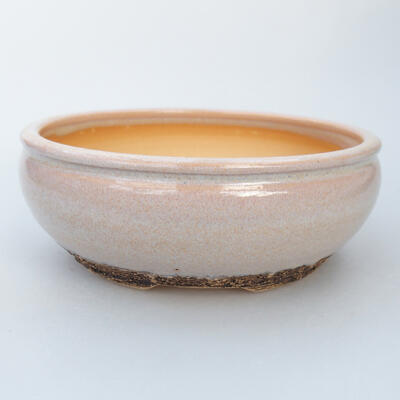 Ceramic bonsai bowl 15 x 15 x 5.5 cm, color pink - 1