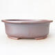 Ceramic bonsai bowl 25 x 21.5 x 8 cm, color brown - 1/3