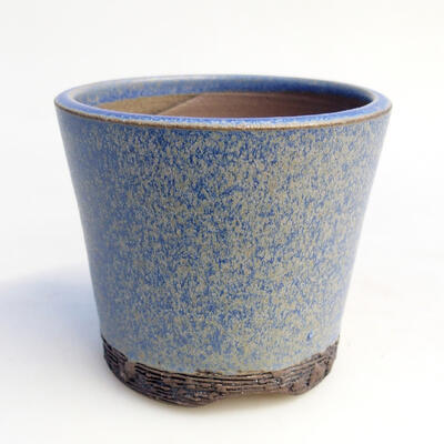 Ceramic bonsai bowl 7.5 x 7.5 x 6.5 cm, color blue - 1