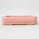 Ceramic bonsai bowl 17 x 12 x 3.5 cm, color pink - 1/3