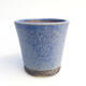 Ceramic bonsai bowl 7 x 7 x 7 cm, color blue - 1/3