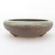 Ceramic bonsai bowl 19 x 19 x 6.5 cm, color green - 1/3