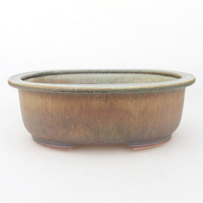 Ceramic bonsai bowl 22 x 18 x 7.5 cm, color green - 1