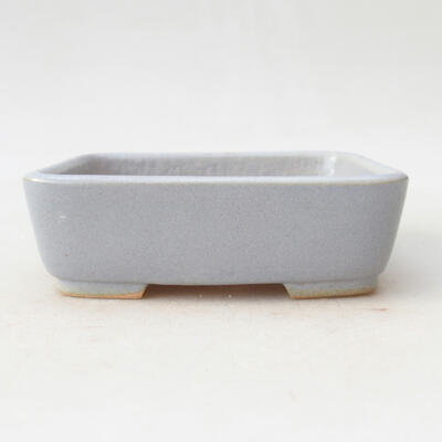 Ceramic bonsai bowl 12 x 10 x 4 cm, color gray - 1