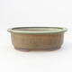 Ceramic bonsai bowl 24 x 20 x 7.5 cm, color green - 1/3