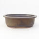 Ceramic bonsai bowl 24 x 20 x 7.5 cm, gray color - 1/3