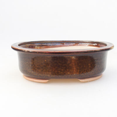 Ceramic bonsai bowl 24 x 20 x 7.5 cm, color brown - 1