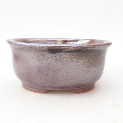 Ceramic bonsai bowl 12 x 10 x 5.5 cm, color brownish black - 1