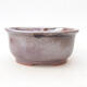 Ceramic bonsai bowl 12 x 10 x 5.5 cm, color brownish black - 1/3