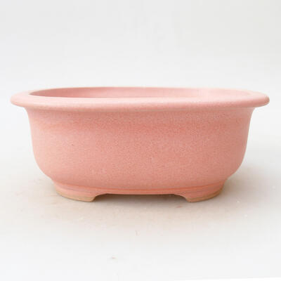 Ceramic bonsai bowl 15.5 x 12 x 6 cm, color pink - 1