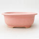 Ceramic bonsai bowl 15.5 x 12 x 6 cm, color pink - 1/3