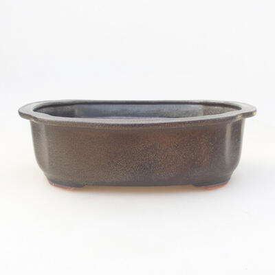 Ceramic bonsai bowl 23 x 20 x 7 cm, color gray - 1
