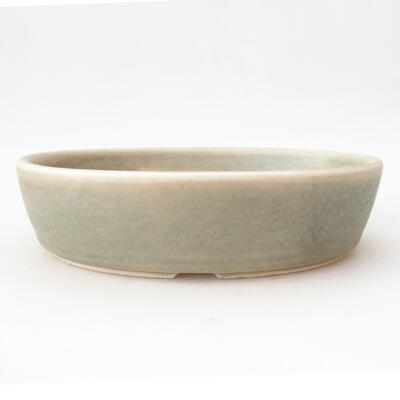 Ceramic bonsai bowl 18 x 13 x 4.5 cm, color gray - 1
