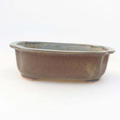 Ceramic bonsai bowl 23 x 20 x 7 cm, color gray - 1