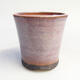 Ceramic bonsai bowl 8 x 8 x 8 cm, color pink - 1/3