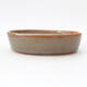 Ceramic bonsai bowl 16 x 11.5 x 4 cm, color brown - 1/3