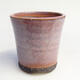Ceramic bonsai bowl 7.5 x 7.5 x 7.5 cm, color pink - 1/3