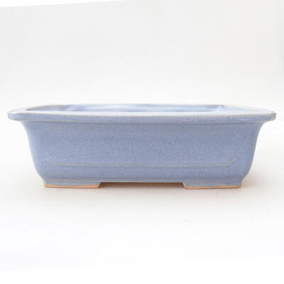 Ceramic bonsai bowl 17 x 12.5 x 5.5 cm, color blue - 1