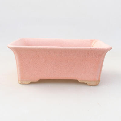 Ceramic bonsai bowl 17.5 x 14 x 7 cm, color pink - 1