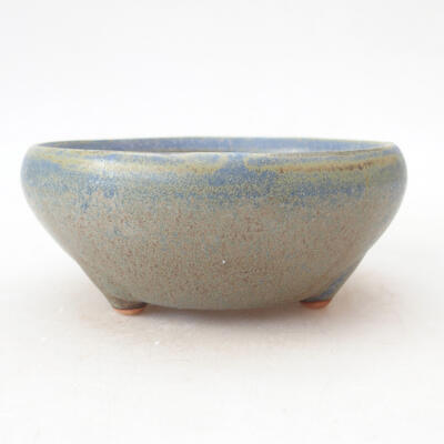 Ceramic bonsai bowl 11 x 11 x 4.5 cm, color green-blue - 1