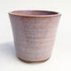 Ceramic bonsai bowl 8.5 x 8.5 x 8 cm, color pink - 1/3