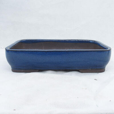 Bonsai bowl 30 x 21 x 7 cm, color blue - 1