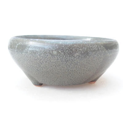 Ceramic bonsai bowl 11 x 11 x 4.5 cm, color gray - 1