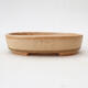 Ceramic bonsai bowl 11.5 x 9.5 x 2.5 cm, color beige - 1/3