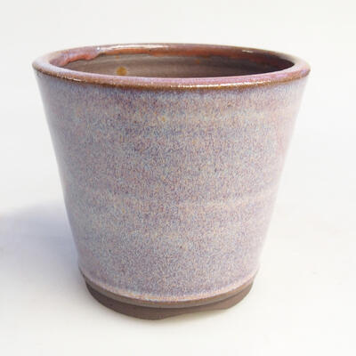 Ceramic bonsai bowl 8 x 8 x 7.5 cm, color pink - 1